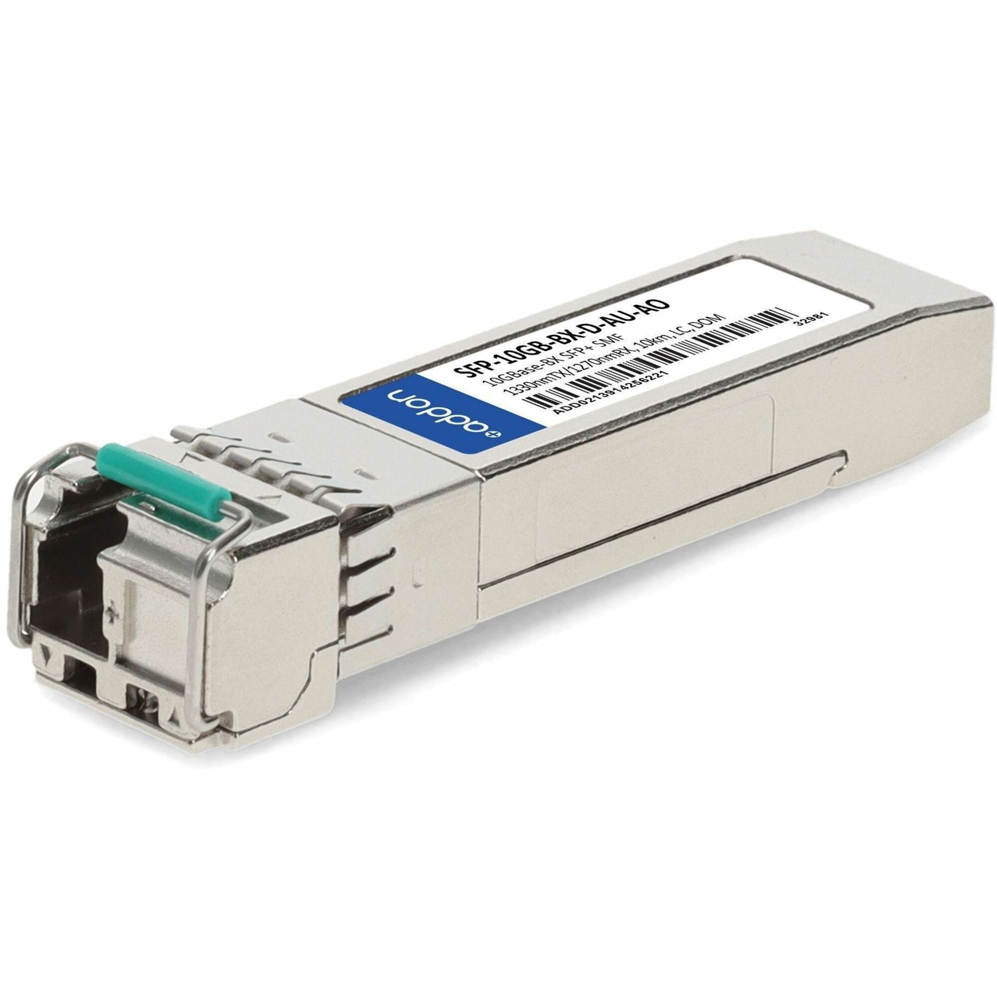 AddOn Aruba Networks&reg; Compatible 10GBase-BX SFP+ Transceiver (SMF, 1330nmTx/1270nmRx, 10km, LC, DOM) - SFP-10GB-BX-D-AU-AO