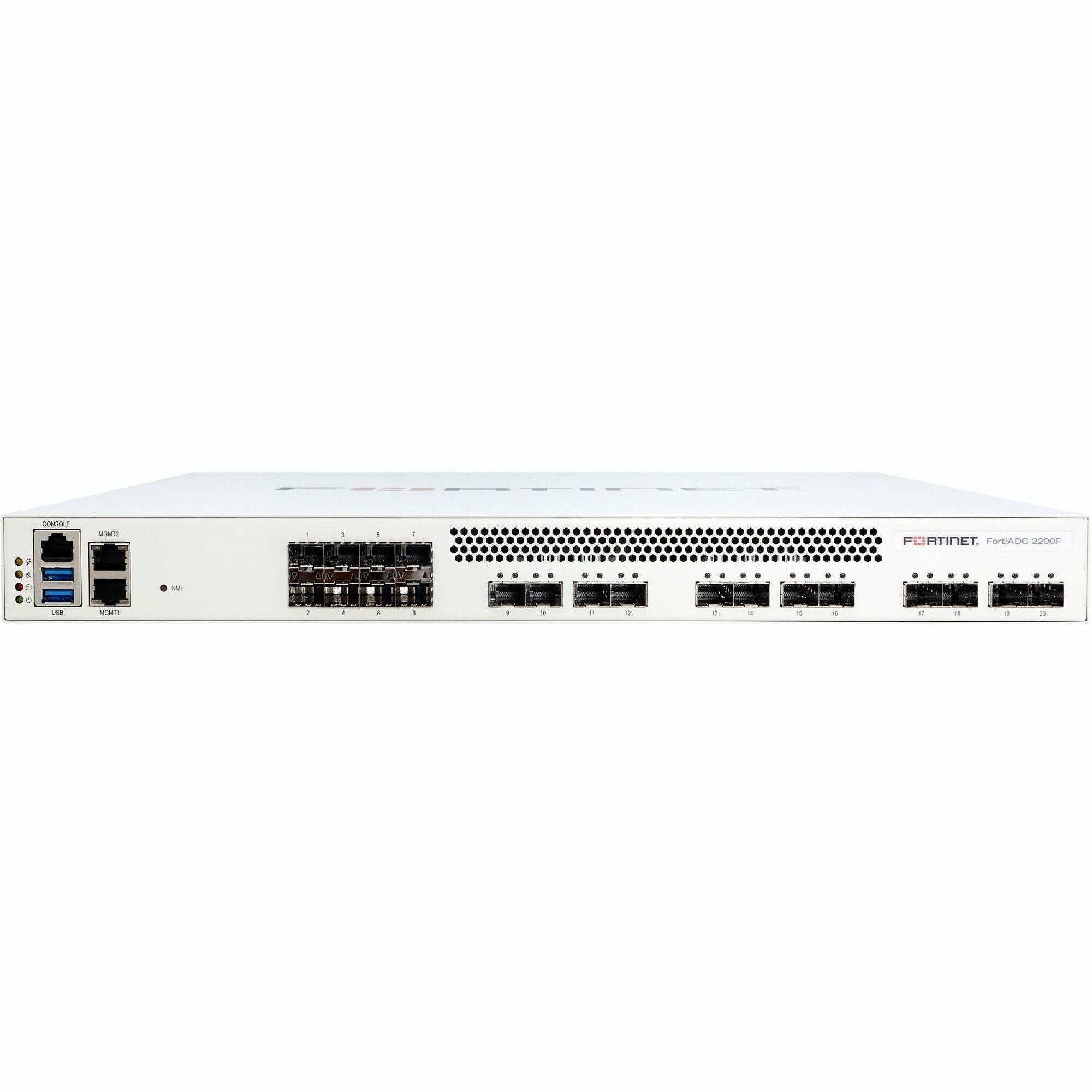 Fortinet FortiADC 2200F-DC Network Security Appliance - FAD-2200F-DC-BDL-731-60