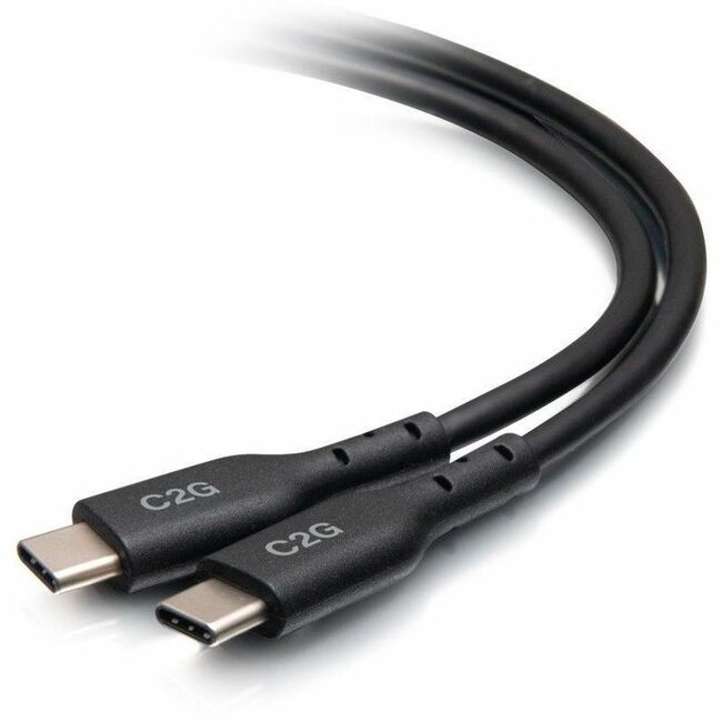 C2G 1.5ft (0.5m) USB-C&reg; Male to USB-C Male Cable (20V 5A) - USB 2.0 (480Mbps) - C2G28881