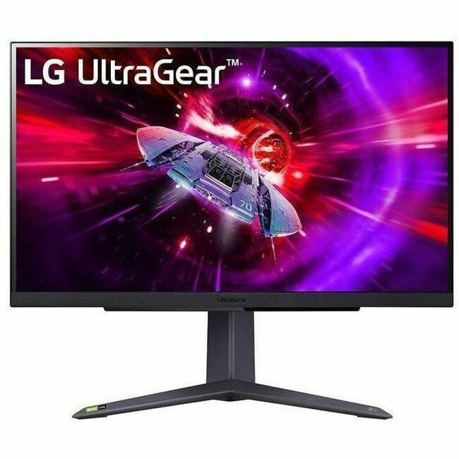 LG 27GR75QB-B 27" Class Gaming LCD Monitor - 16:9 - Matte Purple Gray, High Glossy Black, Matte Black - 27GR75QB-B