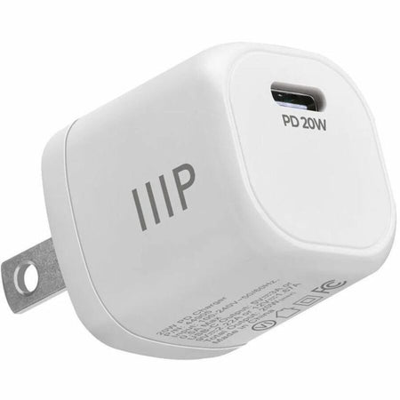 Monoprice 20W USB-C Mini Cubic Wall Charger White - 44905