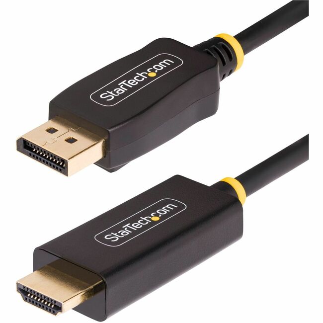 StarTech.com 9.8ft (3m) DisplayPort to HDMI Adapter Cable, 4K 60Hz with HDR, DP to HDMI 2.0b Cable, Active Video Converter - 10F-DP-HDMI-4K60-HDR