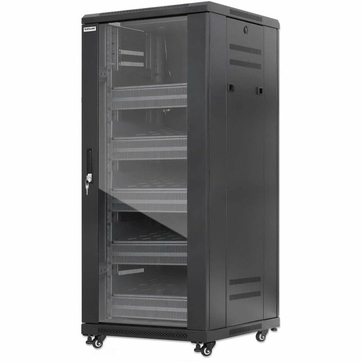Intellinet Pro Line Network Cabinet with Integrated Fans, 27U - 716239