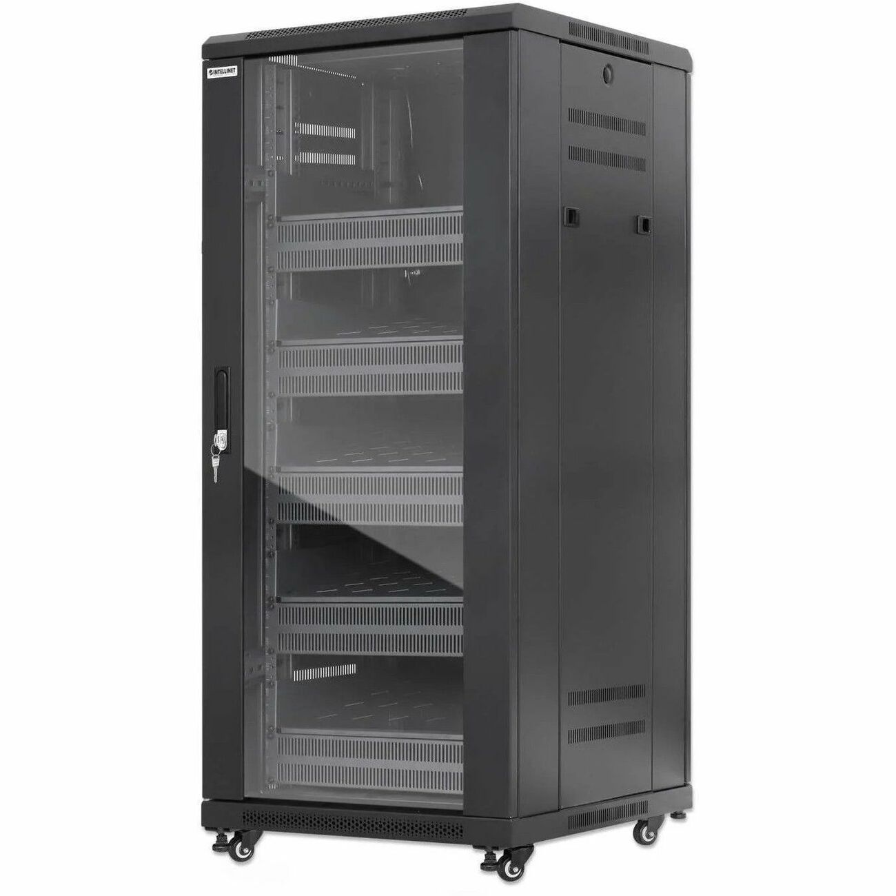 Intellinet Pro Line Network Cabinet with Integrated Fans, 27U - 716239