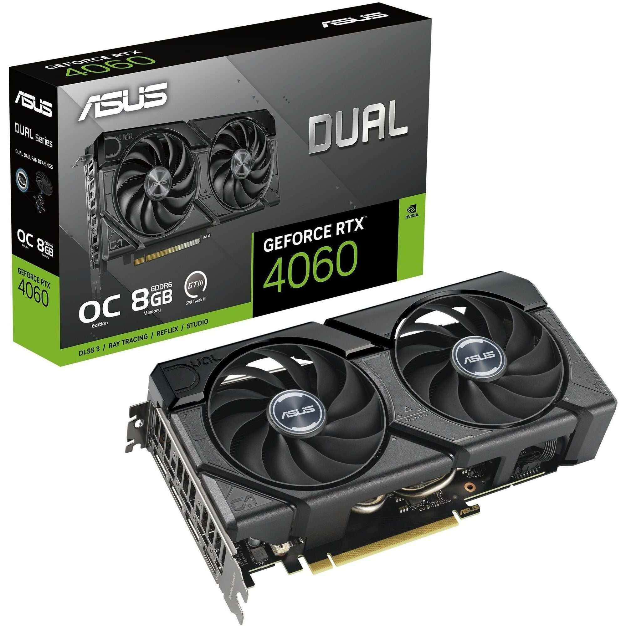 Asus NVIDIA GeForce RTX 4060 Graphic Card - 8 GB GDDR6 - DUAL-RTX4060-O8G-EVO