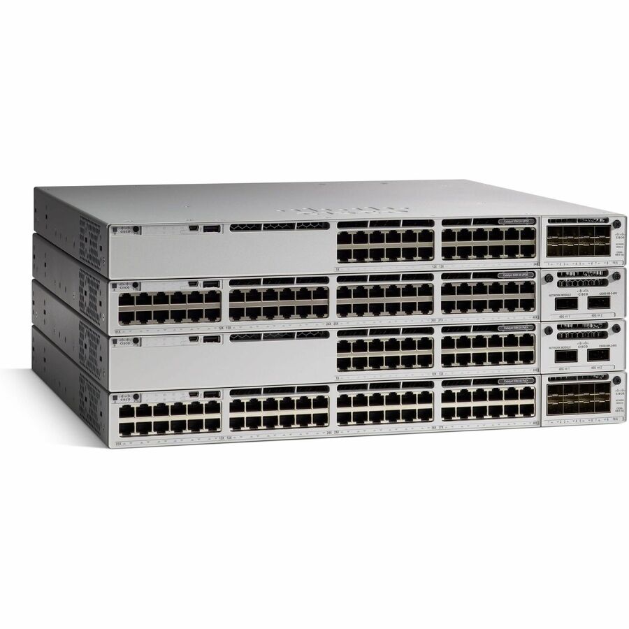 Cisco Catalyst 9300 48-Port 1G Copper With Fixed 4x10G/1G SFP+ Uplinks, Full PoE+, Meraki Advanced or Enterprise - C9300L-48PF-4X-M