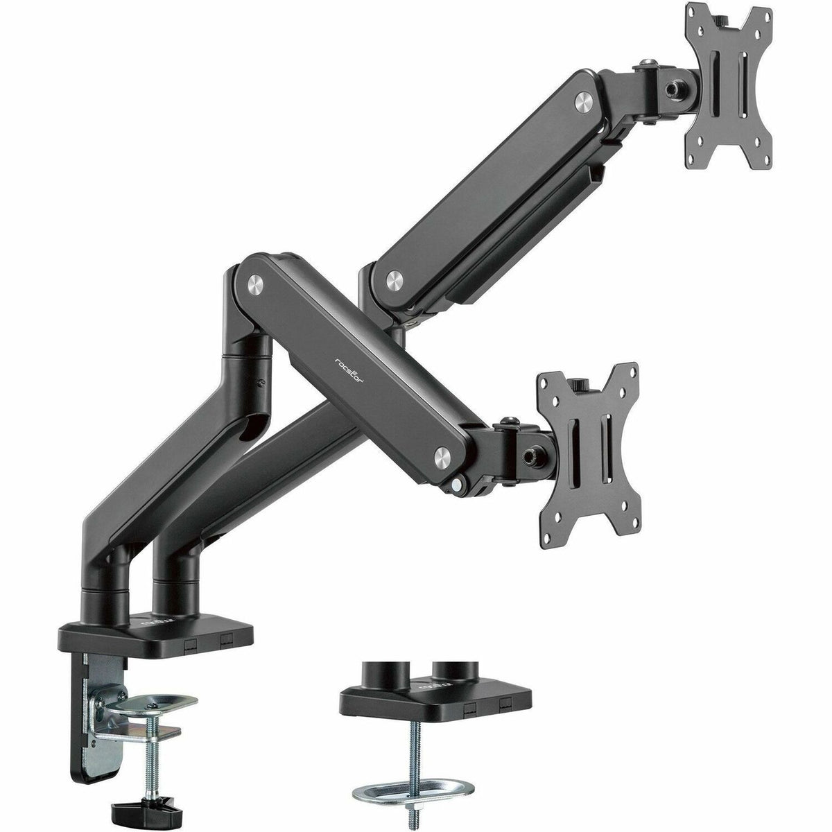 Rocstor ErgoReach Mounting Arm for Monitor - Black - Landscape/Portrait - Y10N012-B1