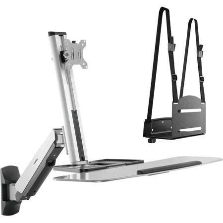 Rocstor Wall Mount for Monitor, Handheld Scanner, Display - Silver - Y10N028-S1