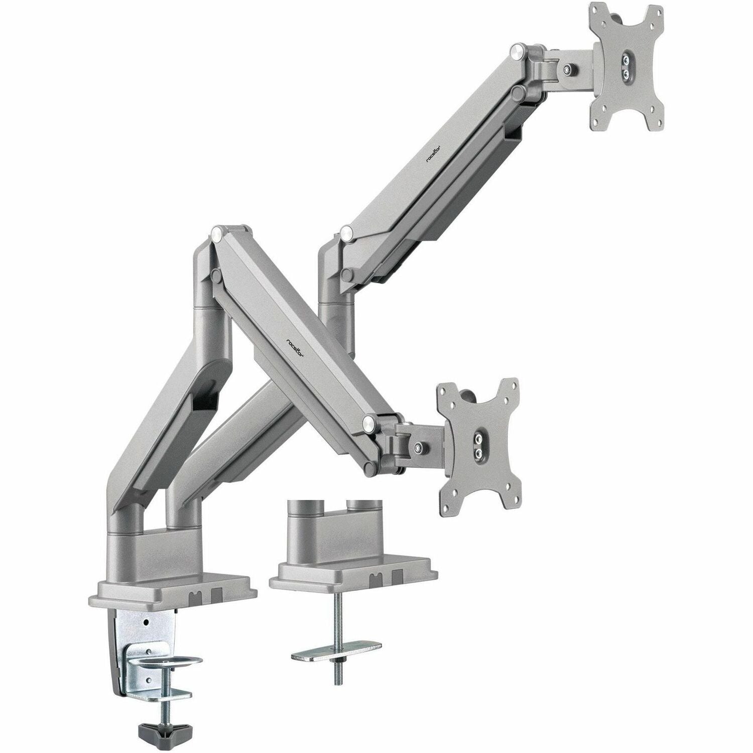 Rocstor ErgoReach Mounting Arm for Monitor - Silver - Landscape/Portrait - Y10N022-S1