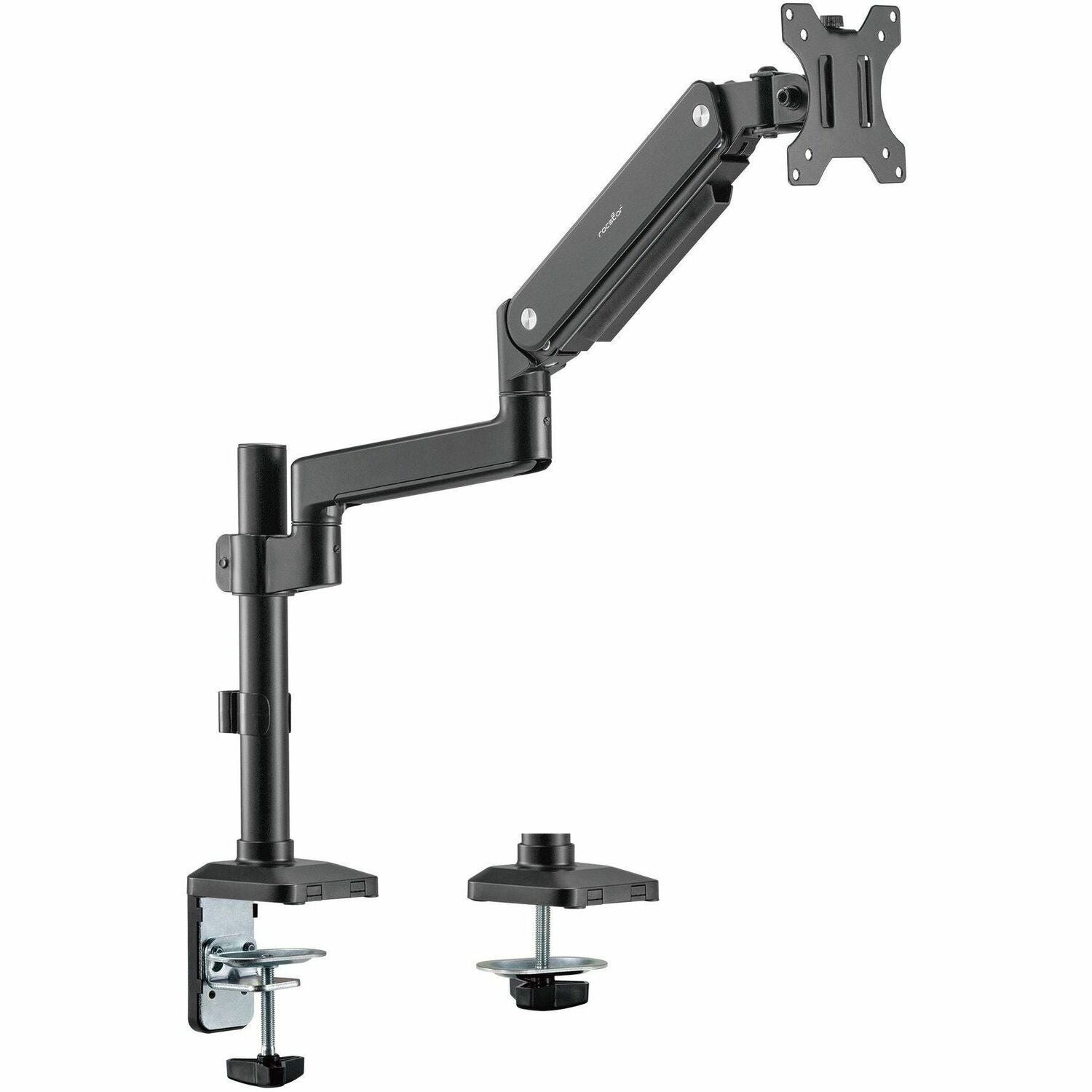 Rocstor ErgoReach Y10N011-B1 Mounting Arm for Monitor, Flat Panel Display - Black - Landscape/Portrait - Y10N011-B1