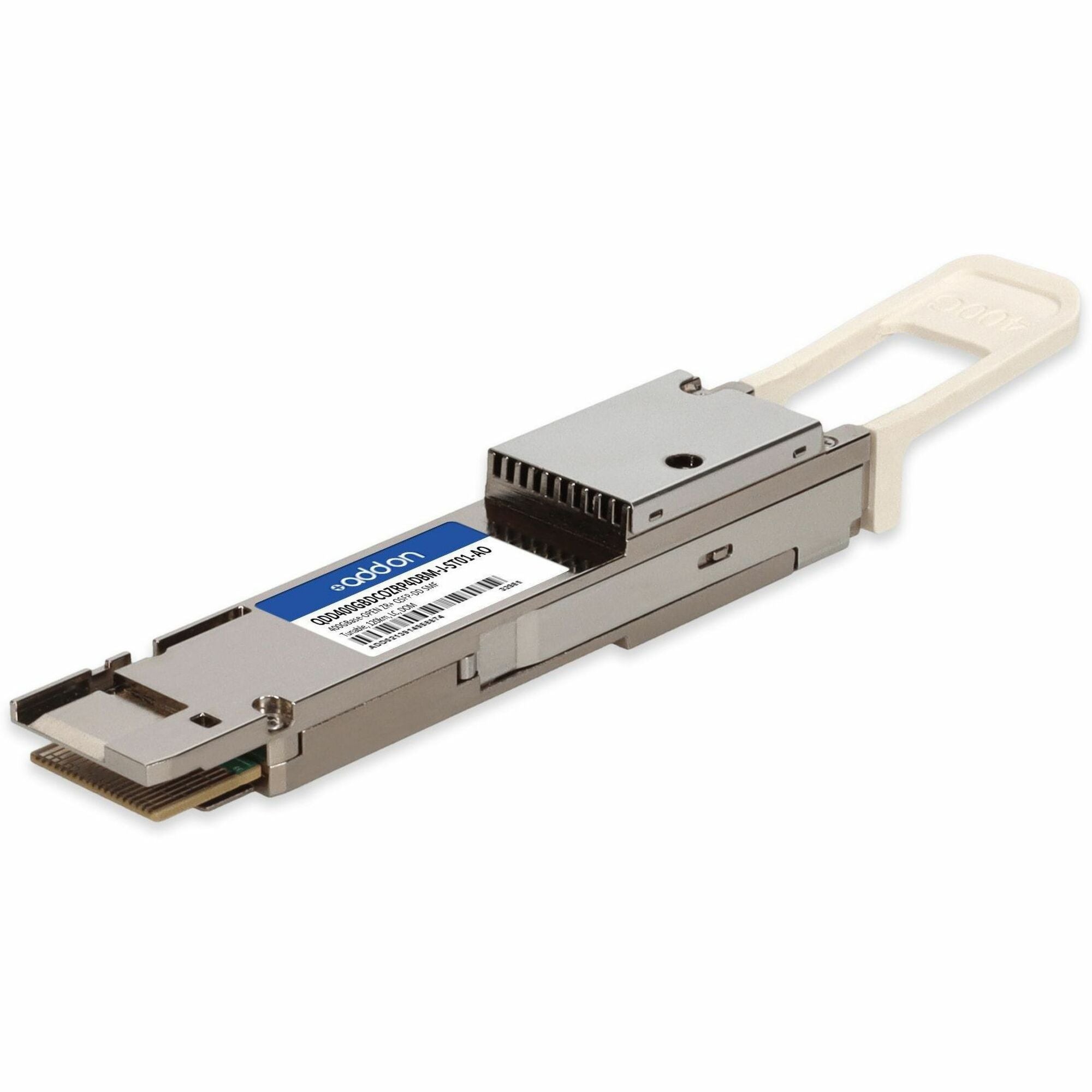 AddOn Juniper Networks Compatible TAA 400GBase-Open ZR+ Coherent QSFP-DD Transceiver (SMF, Tunable, 120km, LC, DOM, 4dBm) - QDD400GBDCOZRP4DBM-J-ST01-AO