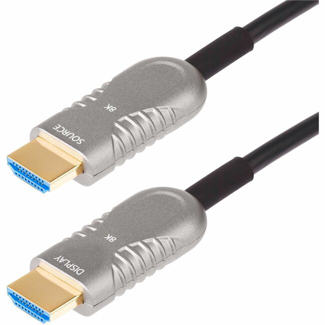 StarTech.com 50ft (15.2m) HDMI 2.1 Hybrid Active Optical Cable (AOC), CMP, Plenum Rated, 8K Ultra High Speed HDMI 2.1/2.0 Cable, 48Gbps - 8K-A-50F-HDMI-CABLE