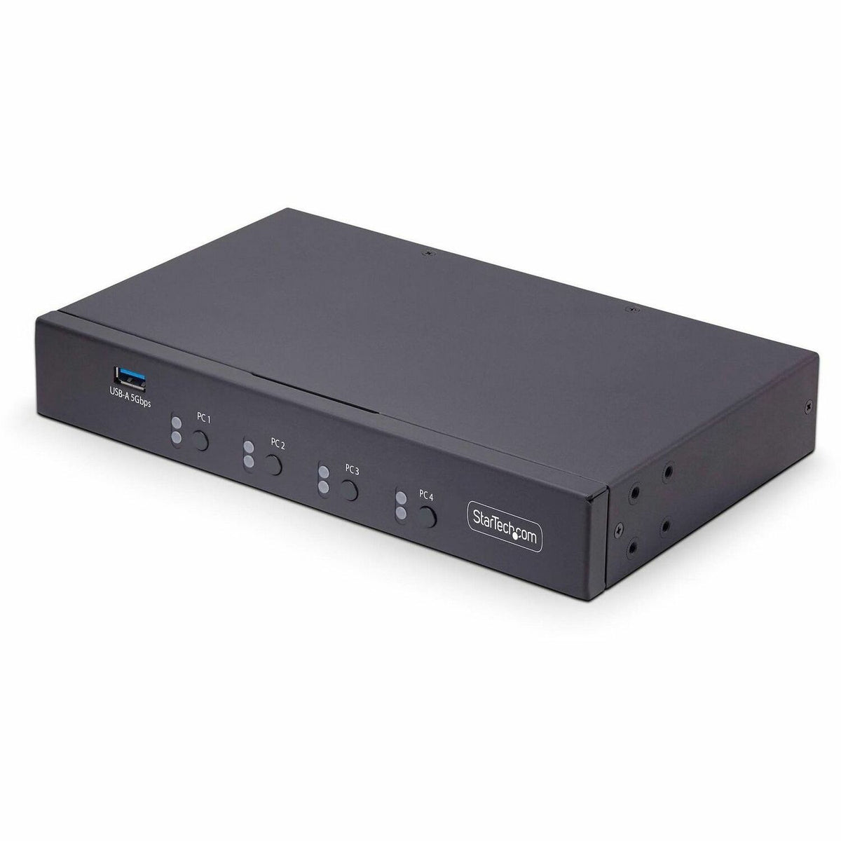 StarTech.com 4-Port KM Switch w/ Mouse Switching, USB 3.0 Keyboard/Mouse Switcher for 4 Computers, 3.5mm and USB Audio, TAA Compliant - P4A20132-KM-SWITCH