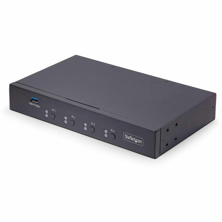 StarTech.com 4-Port KM Switch w/ Mouse Switching, USB 3.0 Keyboard/Mouse Switcher for 4 Computers, 3.5mm and USB Audio, TAA Compliant - P4A20132-KM-SWITCH