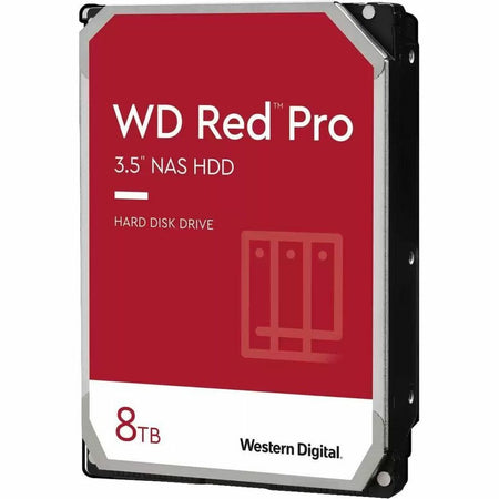 Western Digital Red Pro WD8005FFBX 8 TB Hard Drive - 3.5" Internal - SATA (SATA/600) - Conventional Magnetic Recording (CMR) Method - WD8005FFBX