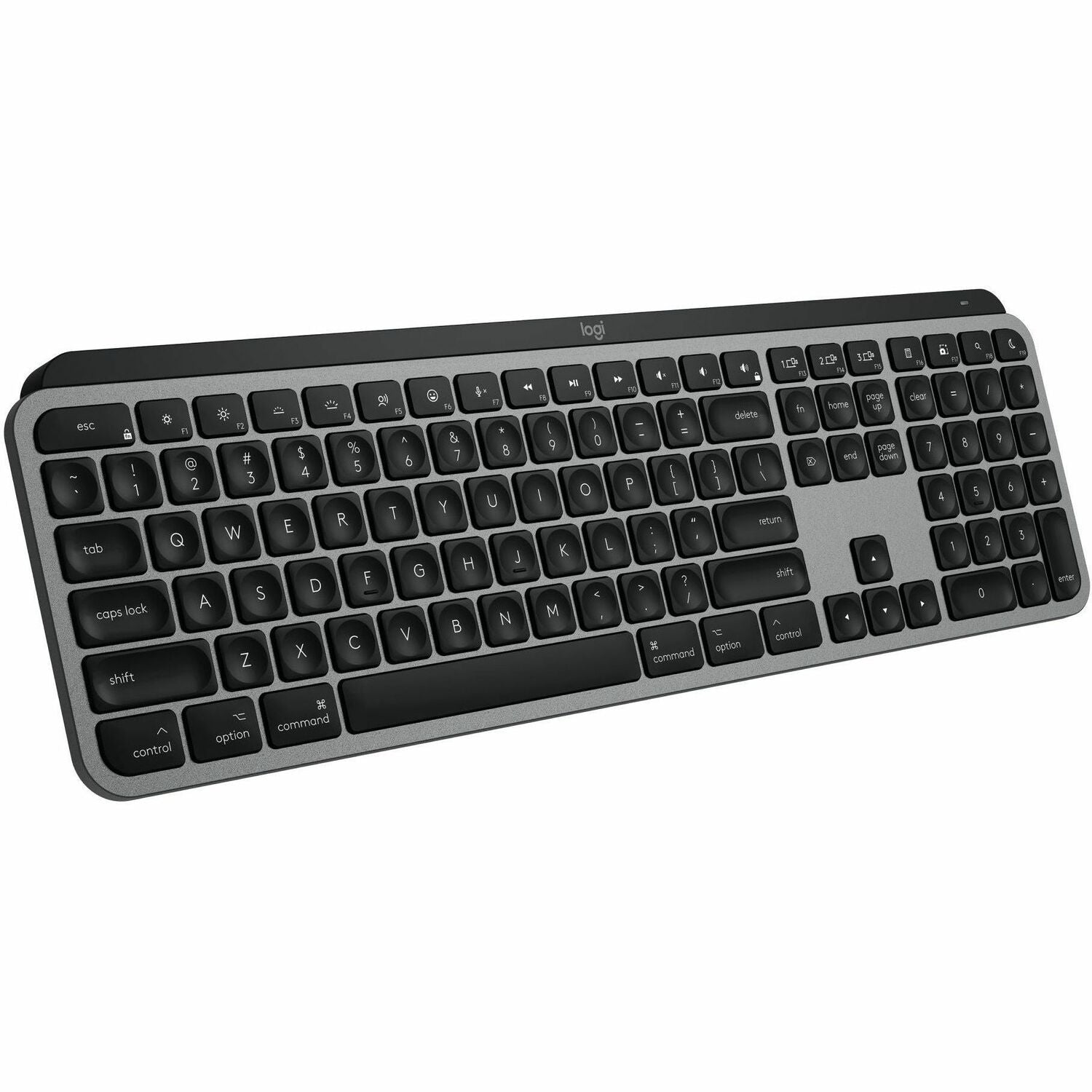 Logitech MX Keys S for Mac, Wireless Keyboard, Fluid, Precise Laptop-Like Typing, Programmable Keys, Backlit, Bluetooth USB C Rechargeable for MacBook Pro, Macbook Air, iMac, iPad (Space Grey) - 920-011621