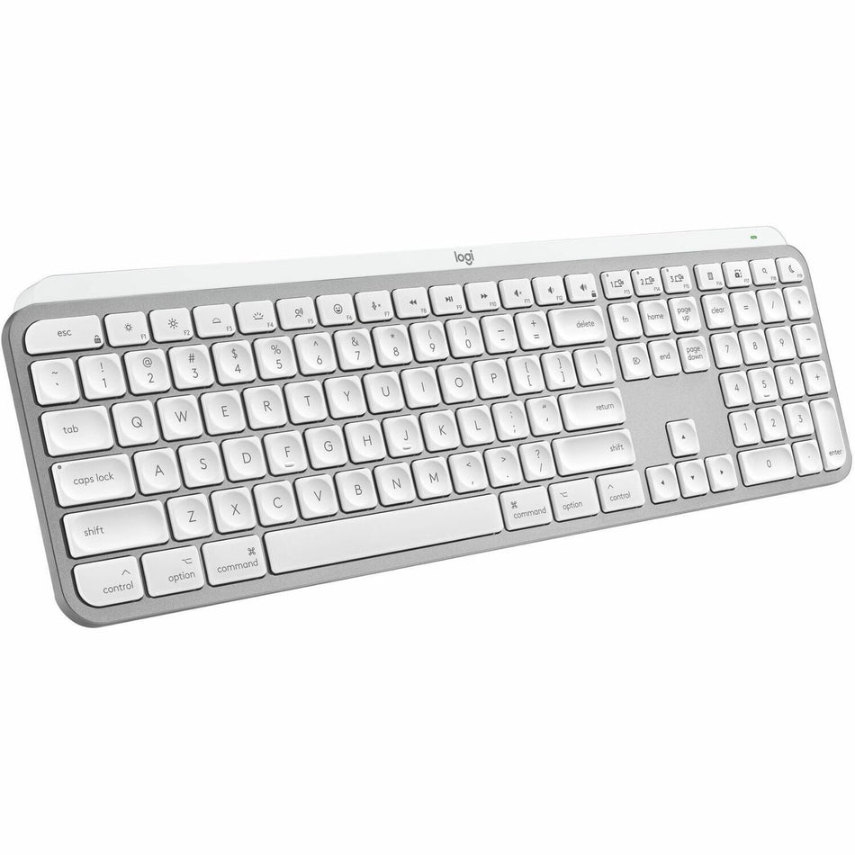 Logitech MX Keys S for Mac, Wireless Keyboard, Fluid, Precise Laptop-Like Typing, Programmable Keys, Backlit, Bluetooth USB C Rechargeable for MacBook Pro, Macbook Air, iMac, iPad (Pale Grey) - 920-011622