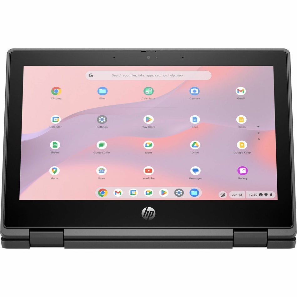 HP Pro x360 Fortis 11 G5 11.6" Touchscreen Rugged Convertible 2 in 1 Chromebook - HD - Intel N-Series N100 - 8 GB - 64 GB Flash Memory - English Keyboard - Jack Black - A12VHUT#ABA