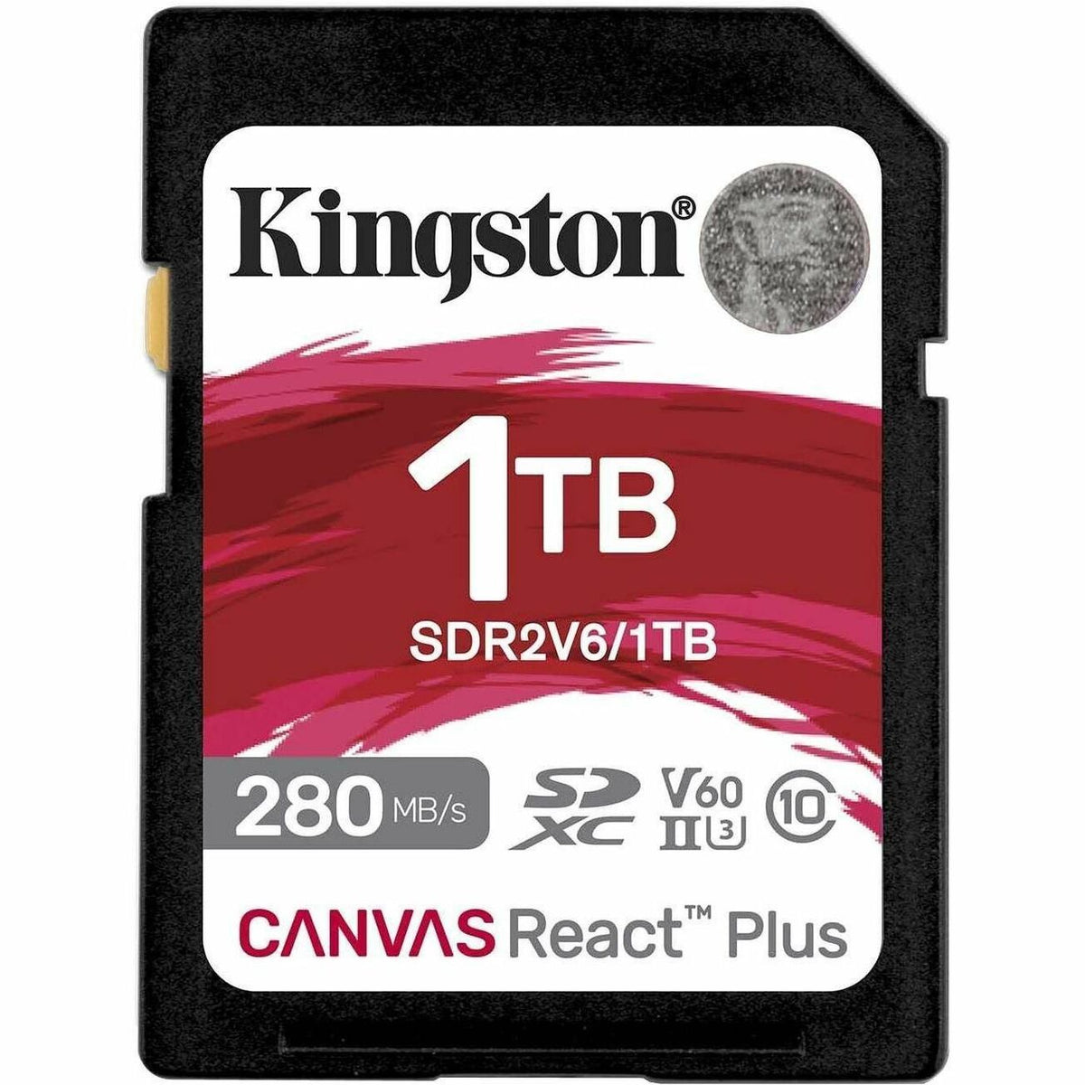 Kingston Canvas React Plus 1 TB Class 10/UHS-II (U3) V60 SDXC - SDR2V6/1TB