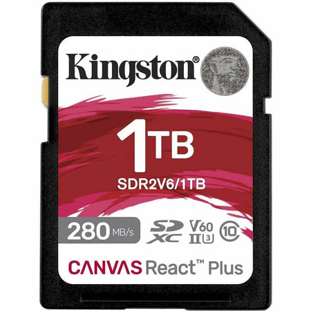 Kingston Canvas React Plus 1 TB Class 10/UHS-II (U3) V60 SDXC - SDR2V6/1TB