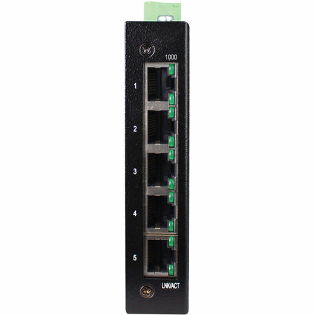 Eaton Tripp Lite Series 5-Port Unmanaged Industrial Gigabit Ethernet Switch - 10/100/1000 Mbps, Ruggedized, -40&deg; to 75&deg;C, EIP QoS, DIN/Wall Mount, TAA - NGIU05E