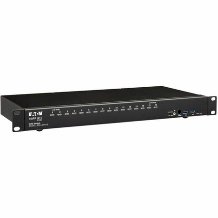 Eaton Tripp Lite Series 16-Port DisplayPort/USB KVM Switch with Audio/Video and USB Peripheral Sharing, 4K 60 Hz, 1U Rack-Mount, TAA - B024-DPU16
