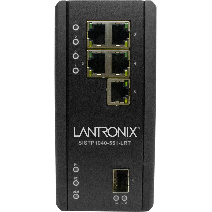 Lantronix Unmanaged Hardened Gigabit Ethernet PoE++ Switch - SISTP1040-551-LRT
