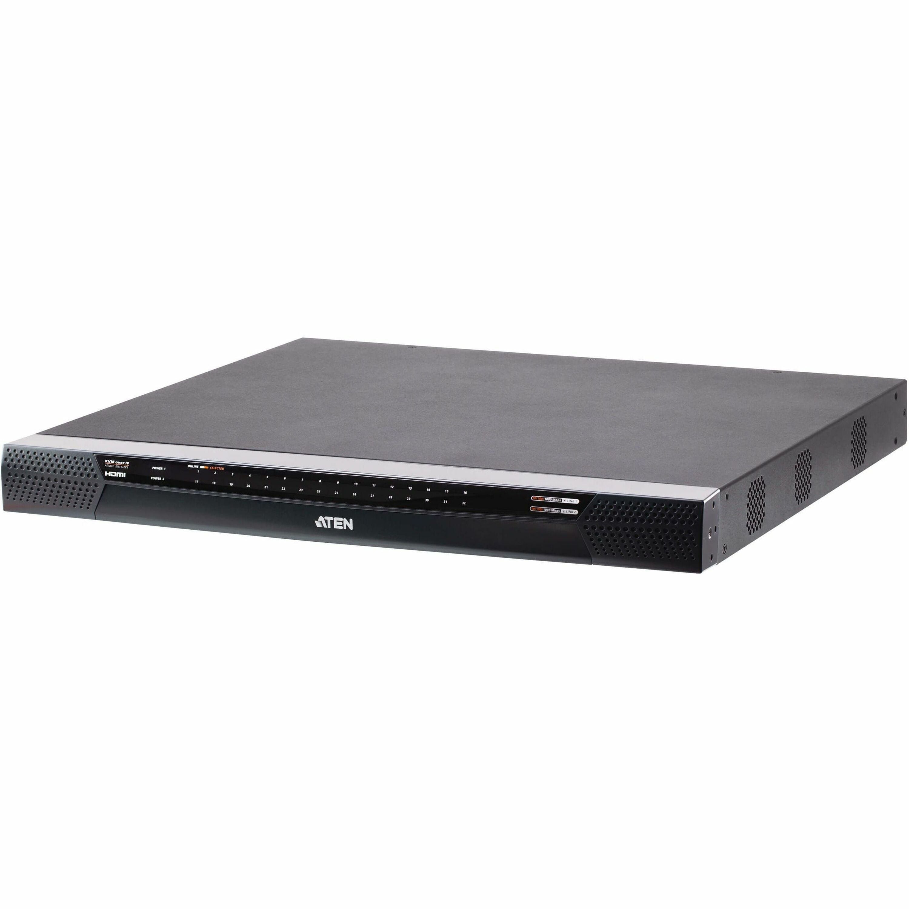 ATEN 1-Local/1-Remote Access 32-Port Multi-Interface Cat 5 KVM over IP Switch - TAA - KN1132VB