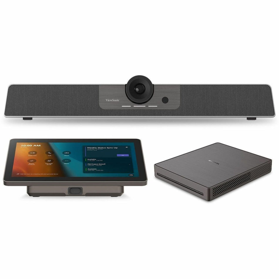 ViewSonic TRS10-UB TeamJoin Bundle for Microsoft Teams Rooms w/ Conferencing Camera, Compute Engine Mini PC, Touch Console - TRS10-UB