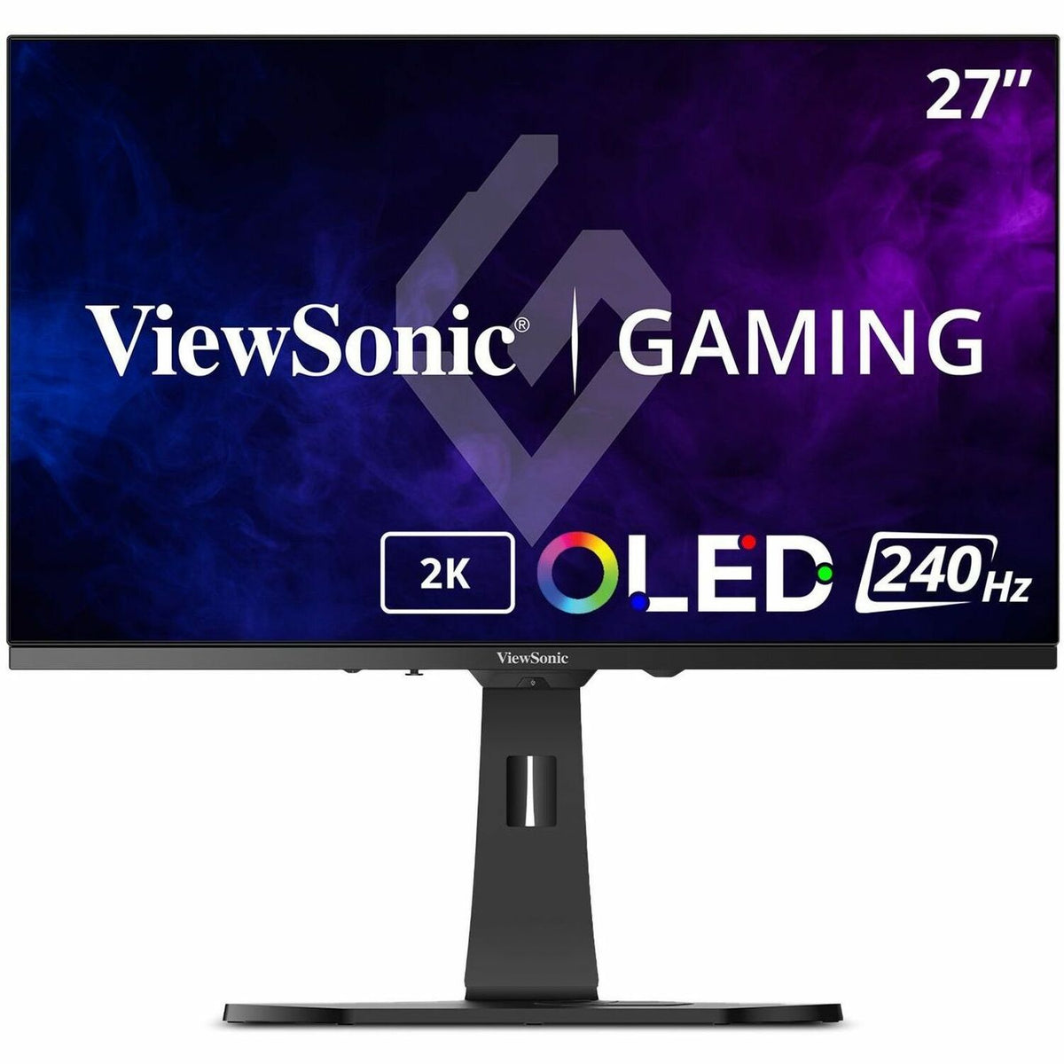 ViewSonic Gaming XG272-2K-OLED 27 Inch 1440p 240Hz OLED Ergonomic White Gaming Monitor with up to 0.01ms, FreeSync Premium, G-Sync Compatibility, RGB, and USB-C, HDMI v2.1, DP Inputs - XG272-2K-OLED