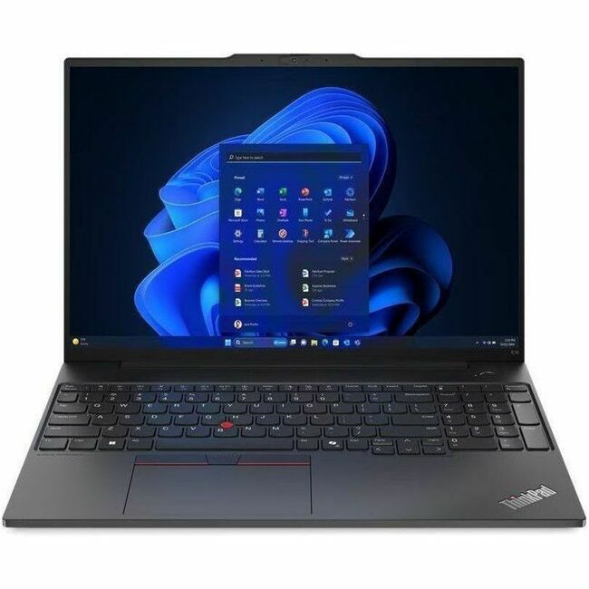 Lenovo ThinkPad E16 Gen 2 21M5000GUS 16" Notebook - WUXGA - AMD Ryzen 5 7535U - 16 GB - 256 GB SSD - English Keyboard - Black - 21M5000GUS