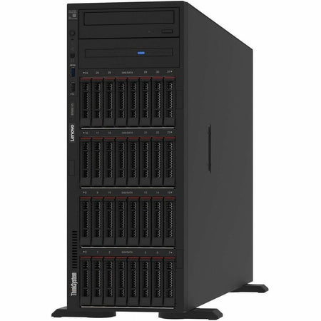 Lenovo ThinkSystem ST650 V3 7D7A100BNA 4U Tower Server - 1 x Intel Xeon Silver 4410T 2.70 GHz - 32 GB RAM - Serial ATA, 12Gb/s SAS Controller - 7D7A100BNA