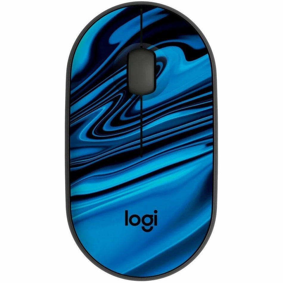 Logitech M340 Wireless Mouse with Limited Edition Prints, USB Receiver and Silent Clicks, Portable Wireless Mouse for Laptop, PC, Windows, Chrome, Surface, Blue Galaxy - 910-007282