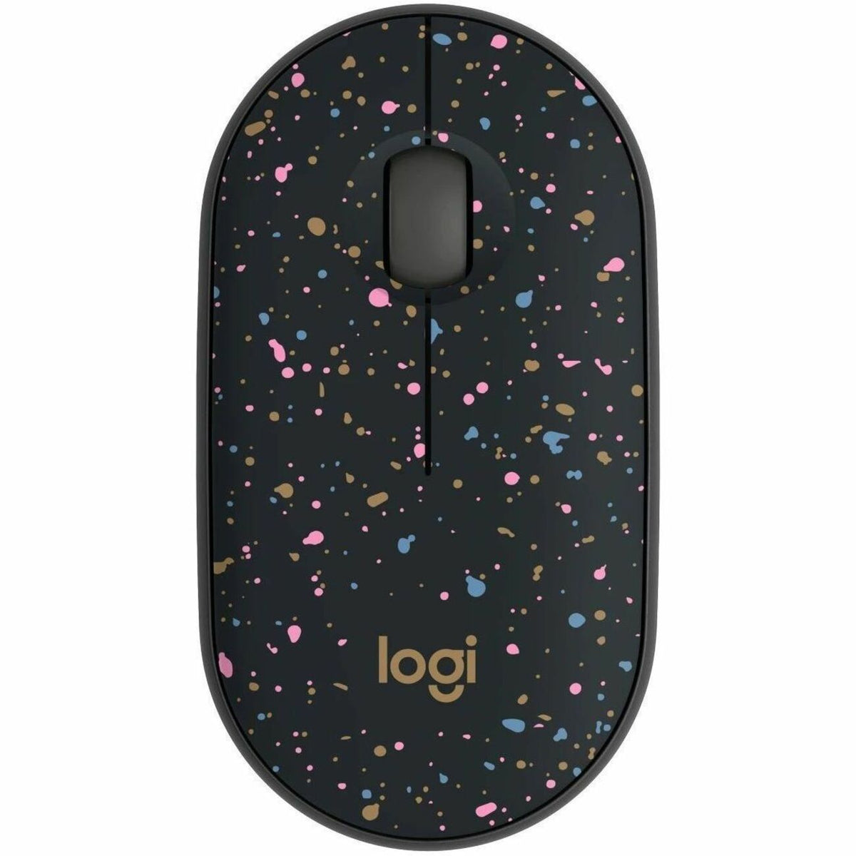 Logitech M340 Wireless Mouse with Limited Edition Prints, USB Receiver and Silent Clicks, Portable Wireless Mouse for Laptop, PC, Windows, Chrome, Surface, Speckles - 910-007281