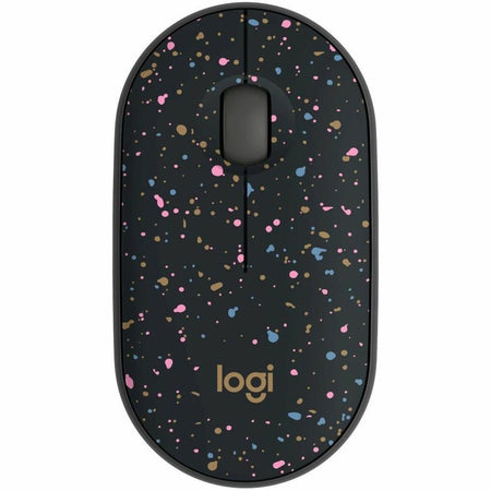 Logitech M340 Wireless Mouse with Limited Edition Prints, USB Receiver and Silent Clicks, Portable Wireless Mouse for Laptop, PC, Windows, Chrome, Surface, Speckles - 910-007281