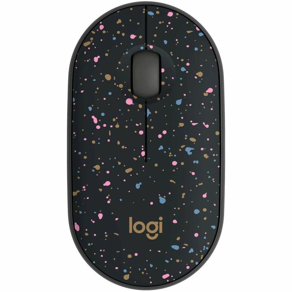 Logitech M340 Wireless Mouse with Limited Edition Prints, USB Receiver and Silent Clicks, Portable Wireless Mouse for Laptop, PC, Windows, Chrome, Surface, Speckles - 910-007281