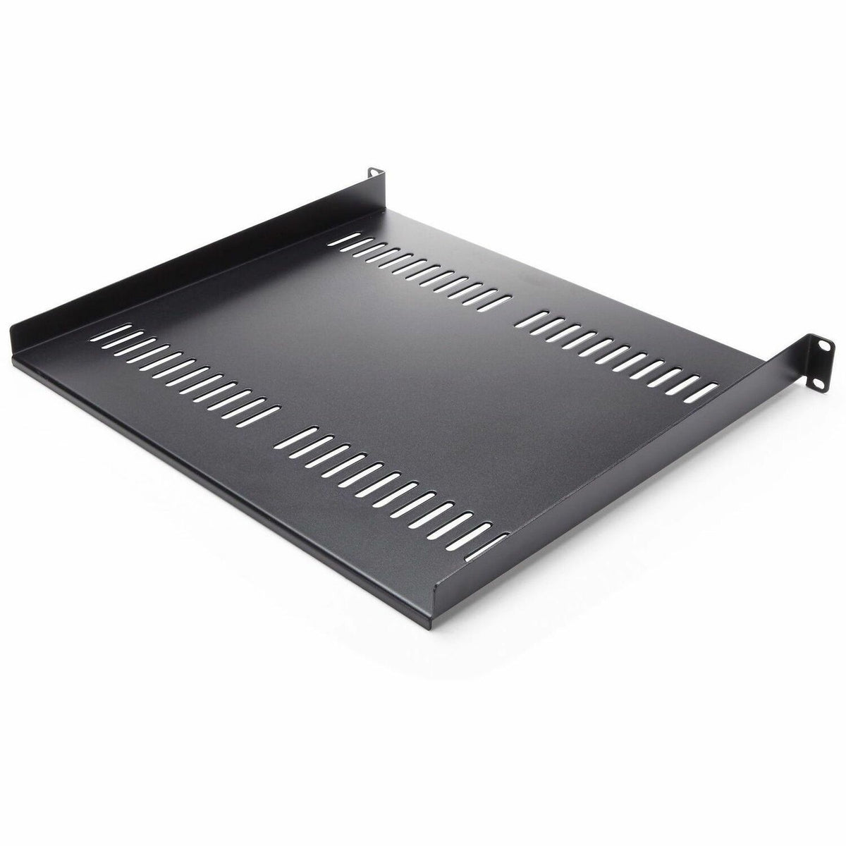 StarTech.com 1U Server Rack Cabinet Shelf - Fixed 16" Deep Cantilever Rackmount Tray for 19" Data/AV/Network Enclosure w/Cage Nuts, Screws - CABSHELF116V2PK