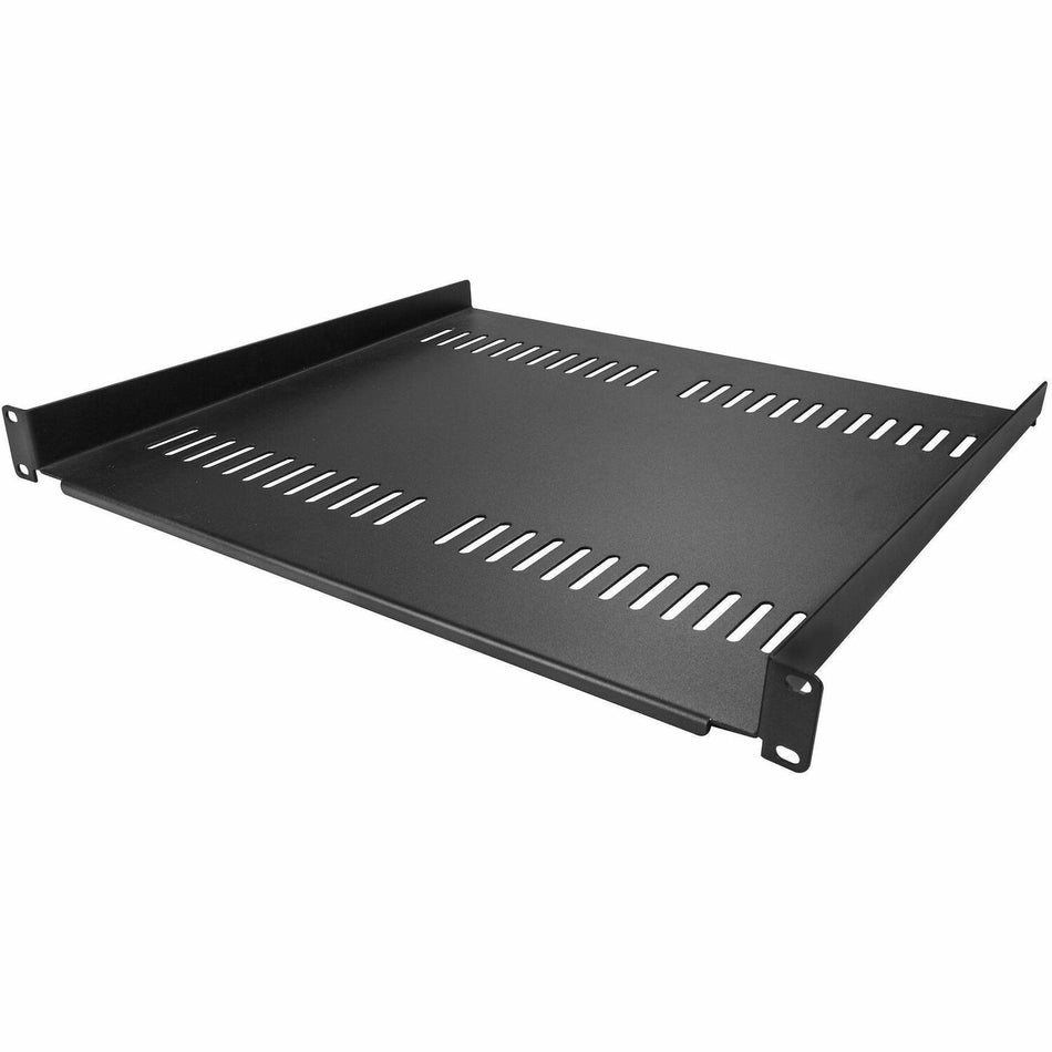 StarTech.com 1U Server Rack Cabinet Shelf - Fixed 16" Deep Cantilever Rackmount Tray for 19" Data/AV/Network Enclosure w/Cage Nuts, Screws - CABSHELF116V2PK