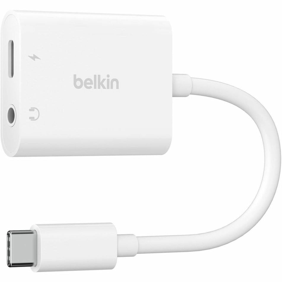 Belkin RockStar 3.5mm Audio + USB-C Charge Adapter - NPA004btWH