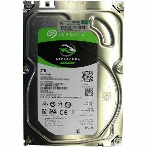 Hewlett Packard Enterprise Replacement Parts Business 3 TB Hard Drive - 3.5" Internal - SATA (SATA/600) - 843397-001