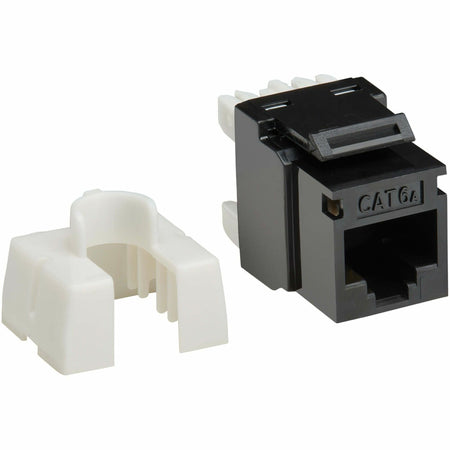 Eaton Tripp Lite Series Cat6a Keystone Jacks, 25 Pack - 4PPoE Compliant, 110/Krone, 568A/B, RJ45 Ethernet, Black, TAA - N238-025-BK-6A