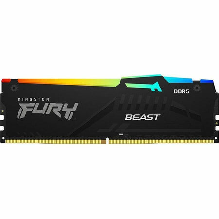 Kingston 32GB (1x32GB) DDR5 6400MT/s CL32 FURY Beast Black RGB XMP - KF564C32BBA-32