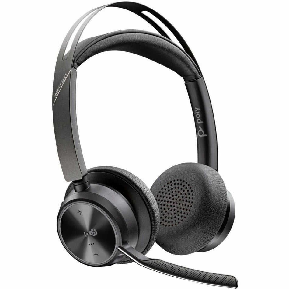 Poly Voyager Focus 2 Microsoft Teams Certified USBC-C Headset + USB-C/A Adapter TAA - 9T9K0AA#AC3