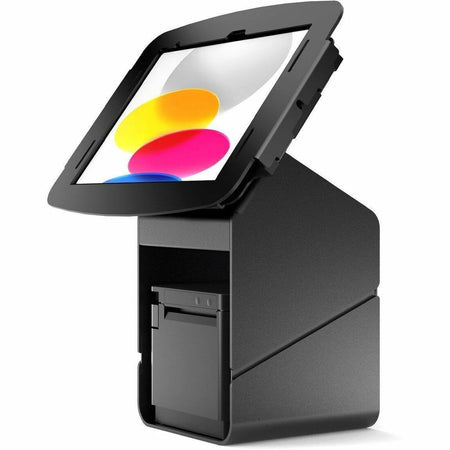 Compulocks Tablet POS Stand with Printer Mount - Tablet Printer Kiosk - PK01209IPDSB