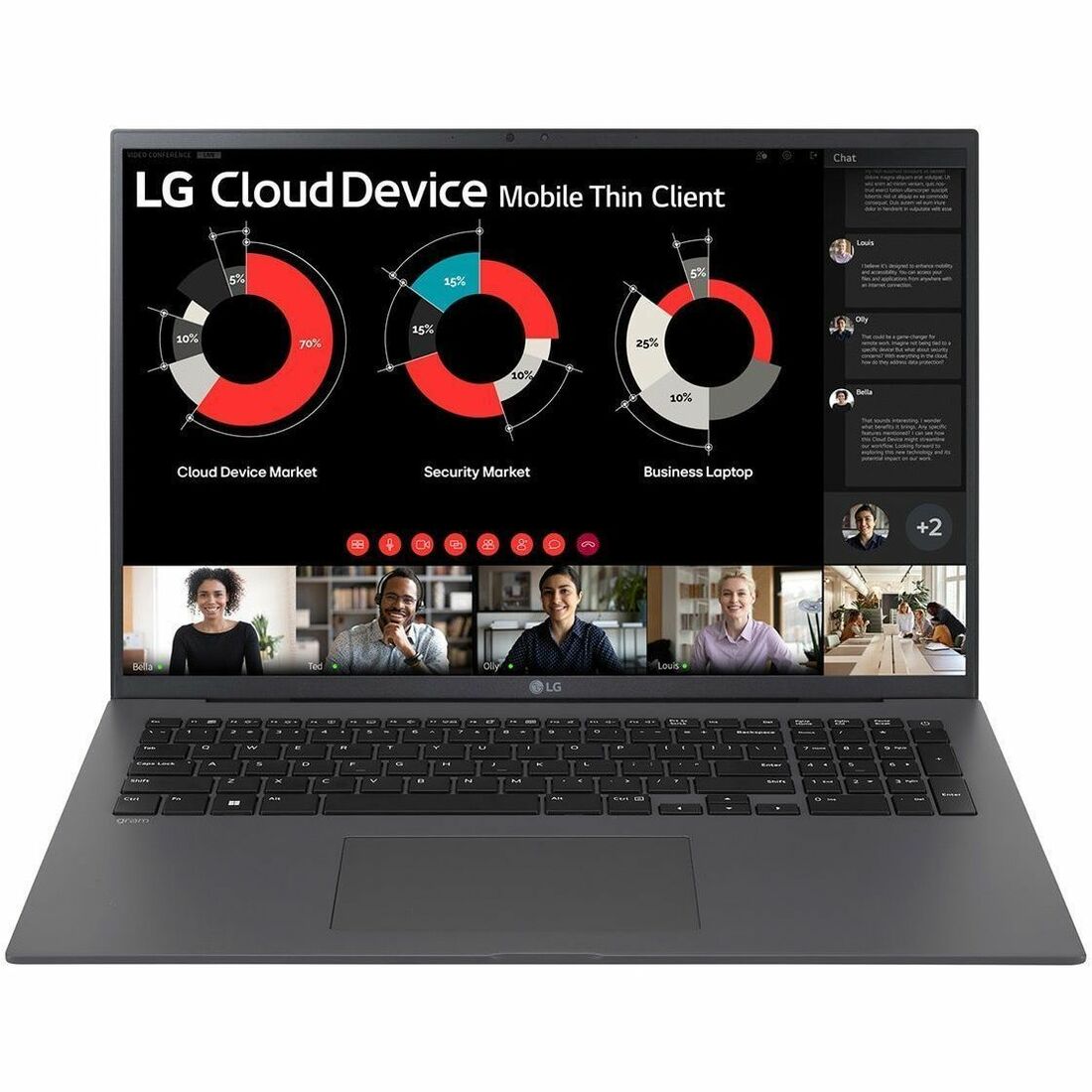 LG gram 17ZT90R-G.AX34U1 17" Notebook - WQXGA - 60 Hz - Intel Core i3 13th Gen - 8 GB - 256 GB PCI Express NVMe 4.0 SSD - Charcoal Gray - 17ZT90R-G.AX34U1