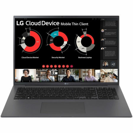 LG gram 17ZT90R-G.AX34U1 17" Notebook - WQXGA - 60 Hz - Intel Core i3 13th Gen - 8 GB - 256 GB PCI Express NVMe 4.0 SSD - Charcoal Gray - 17ZT90R-G.AX34U1