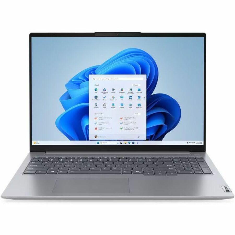 Lenovo ThinkBook 16 G7 ARP 21MW0003US 16" Touchscreen Notebook - WUXGA - AMD Ryzen 7 7735HS - 16 GB - 512 GB SSD - English (US) Keyboard - Arctic Gray - 21MW0003US