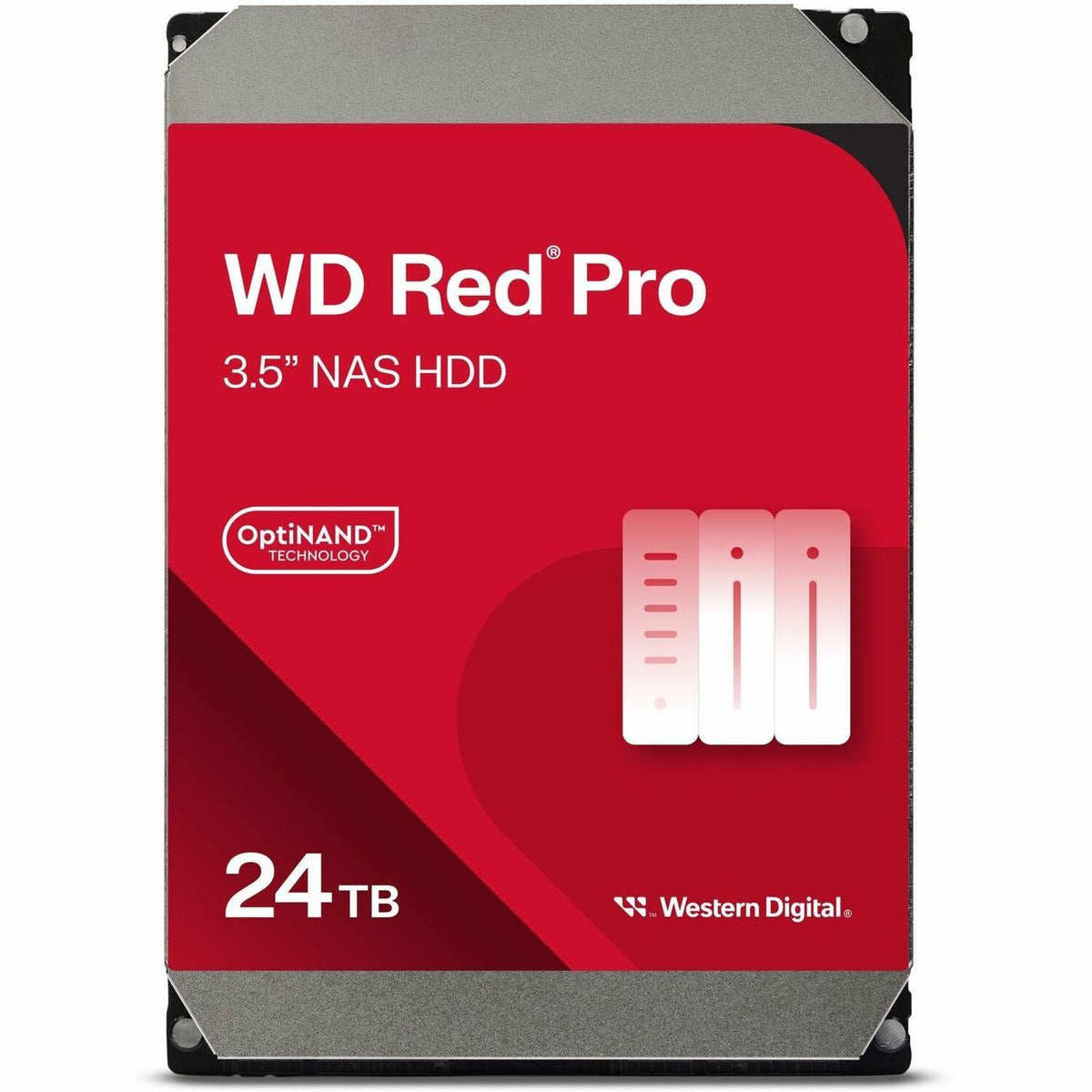 WD Red Pro WD240KFGX 24 TB Network Hard Drive - 3.5" Internal - SATA (SATA/600) - Conventional Magnetic Recording (CMR) Method - WD240KFGX