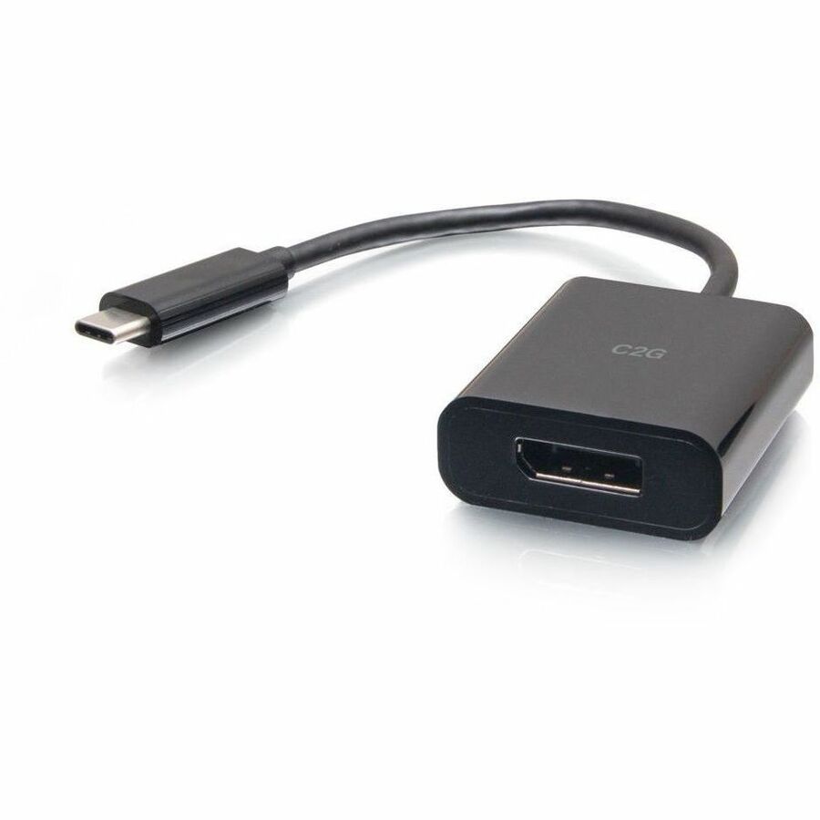 C2G USB-C to DisplayPort Adapter Converter - 4K 60Hz - Black - C2G26933
