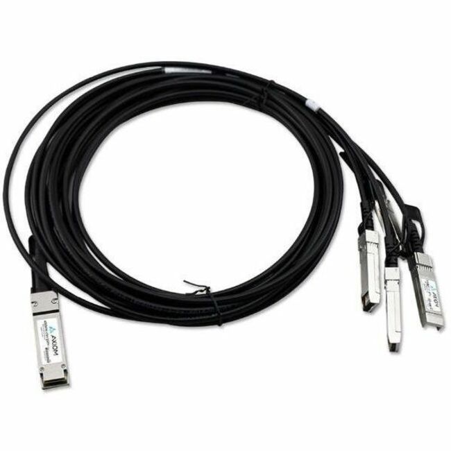 Axiom 40GBASE-CR4 QSFP+ to 4 10GBASE-CU SFP+ Passive DAC Cisco Compatible 0.5m - QSFP-4SFP10G-CU0-5M-AX